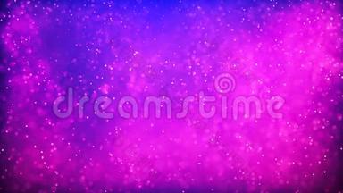 高清循环背景与漂亮的抽象紫色耀斑